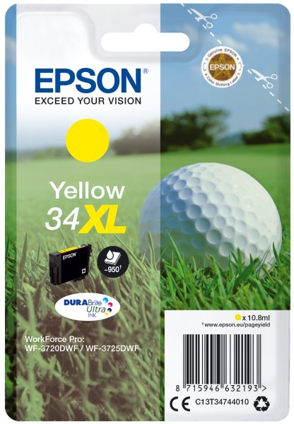 EPSON cartridge T3474 yellow (golfový míček) XL
